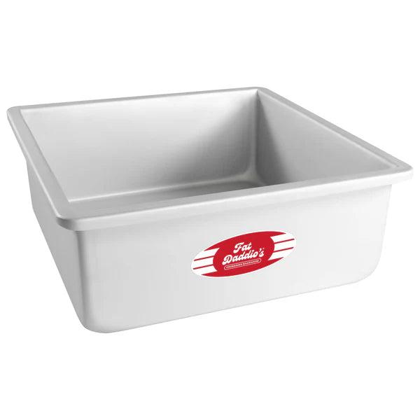 Fat Daddio's - 10" x 10" x 4" Anodized Aluminum Square Cake Pan - PSQ-10104