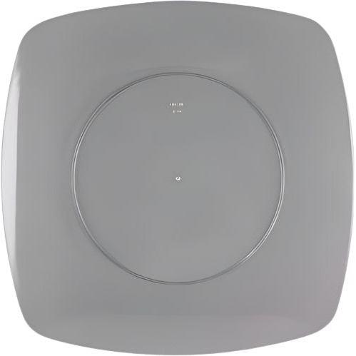 Fineline Settings - 10" Clear Plastic Square Plate, 120 Per Case - 1510