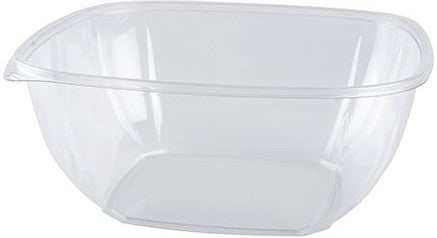 Fineline Settings - 160 Oz Clear X-Large Square Bowl - 15160L-CL