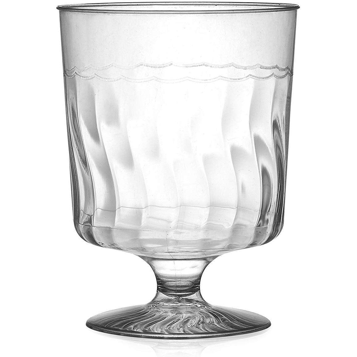 Fineline Settings - 5.5 Oz Clear Plastic Wine Glass, 10x24/cs - 2205