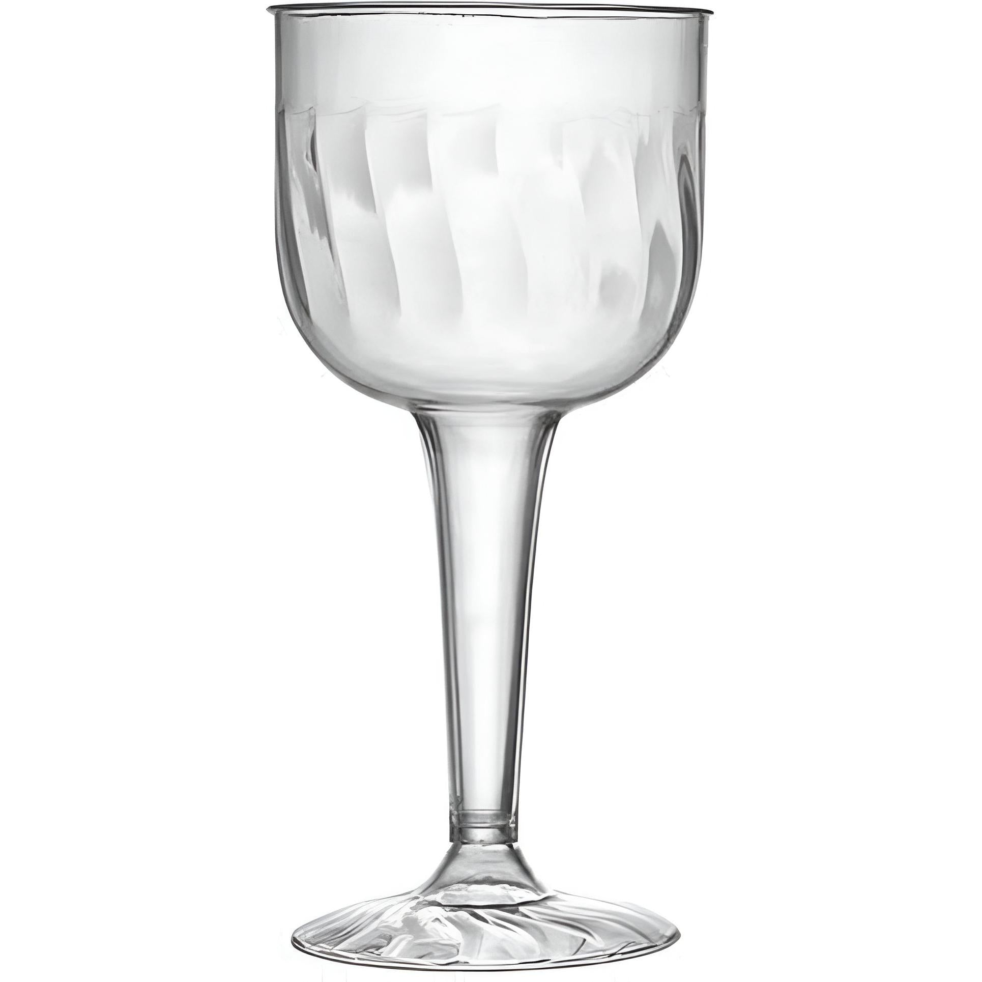 Fineline Settings - 8 Oz Clear Plastic Wine Glass, 8 x 12/cs - 2209 (Special Order Item)