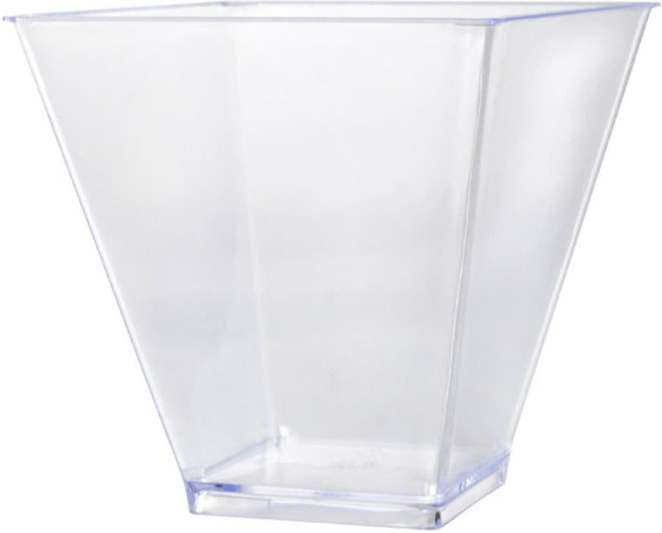 Fineline Settings - 6 Oz Clear Plastic Twisted Cup, 600/cs - 6419CL