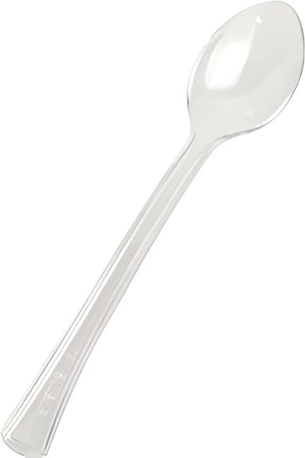 Fineline Settings - 4" Plastic Tiny Tasters Spoons, 48 x 20/cs - 6501-CL