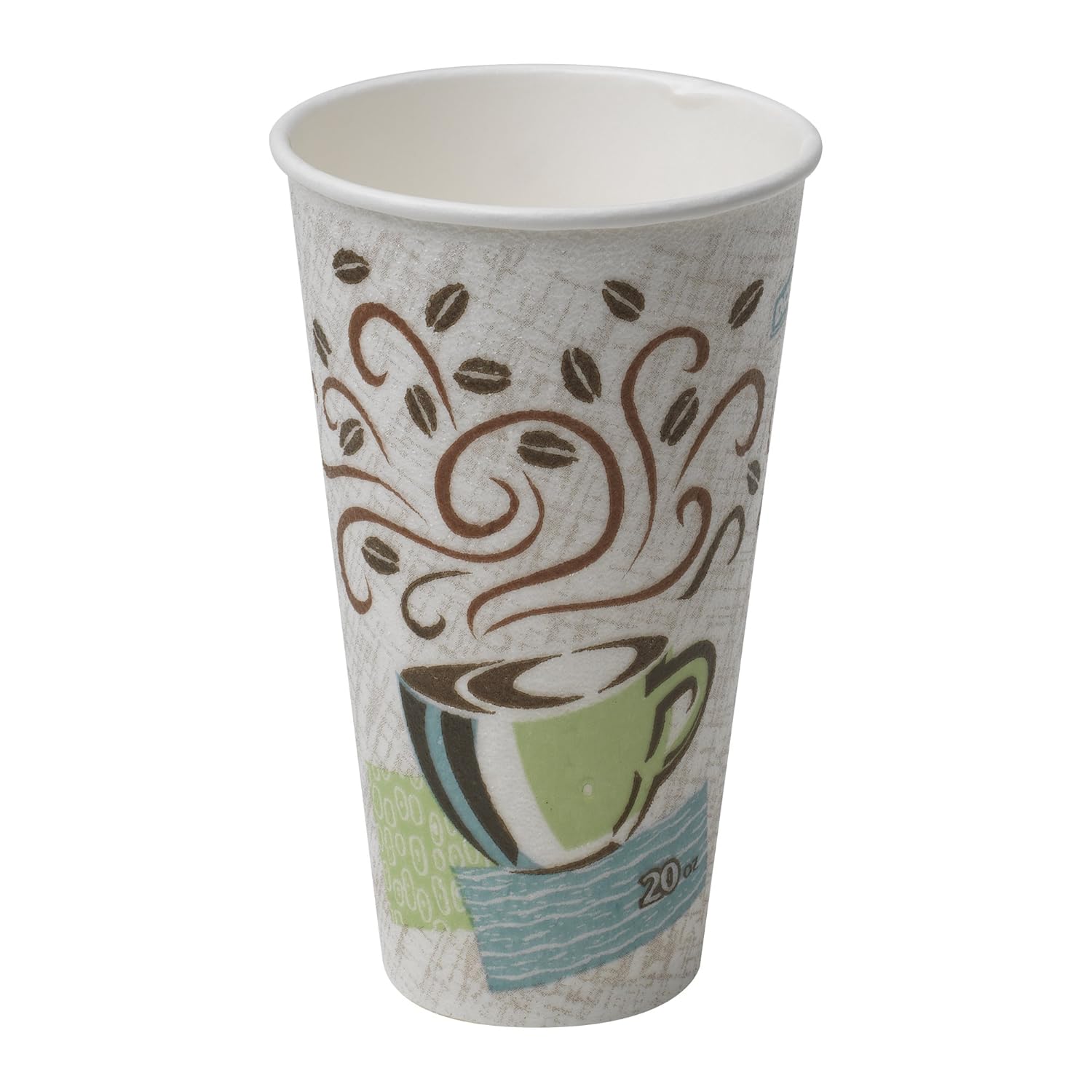 Dixie PerfecTouch 20 Oz Insulated Paper Hot Coffee Cup, 500/Cs - 5360CD