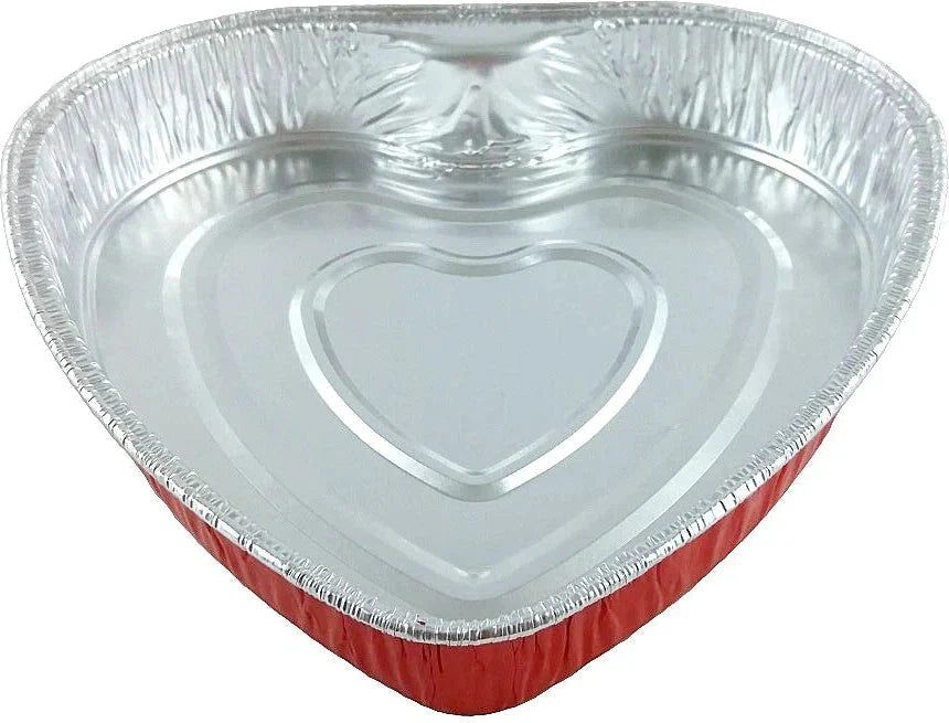 HFA - Large Heart Shaped Foil Pan, 100/Cs - 339-30-100