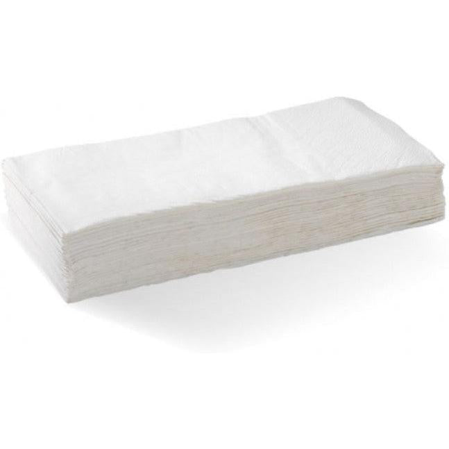 1/8 Fold White 2 Ply Dinner Napkins, 3000/cs - DN20PP-S