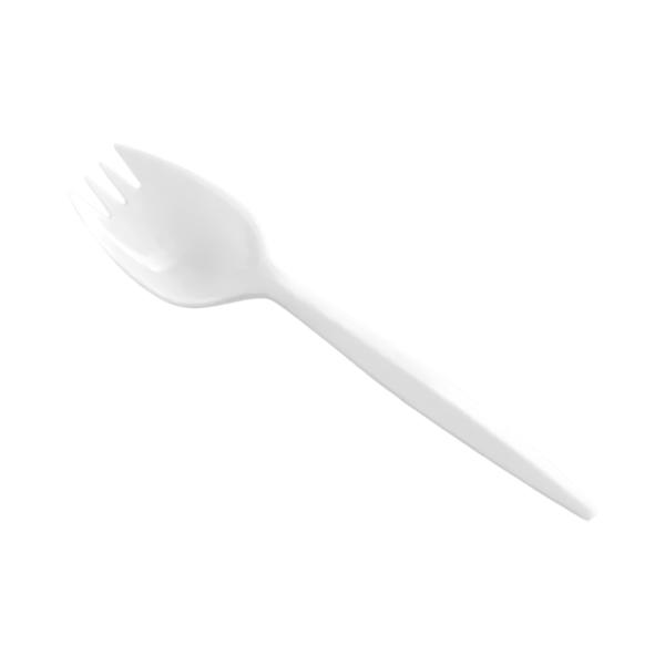 3SPORK 3" Mini Plastic Spork White