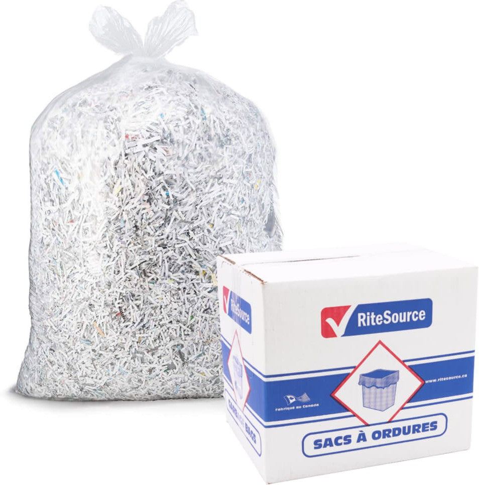 RiteSource - 26" x 36" Strong Clear Garbage Bags, 200/cs - 2636SC