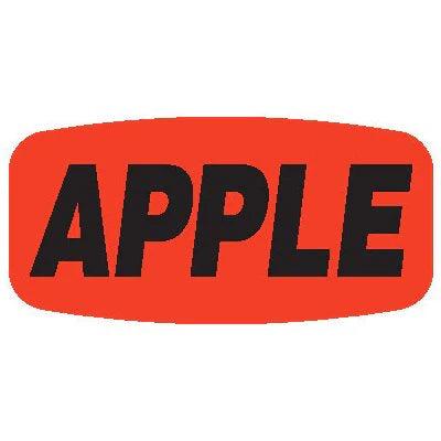 Precision Label & Tag - 1.5" Oval APPLE Label, 1000/Roll