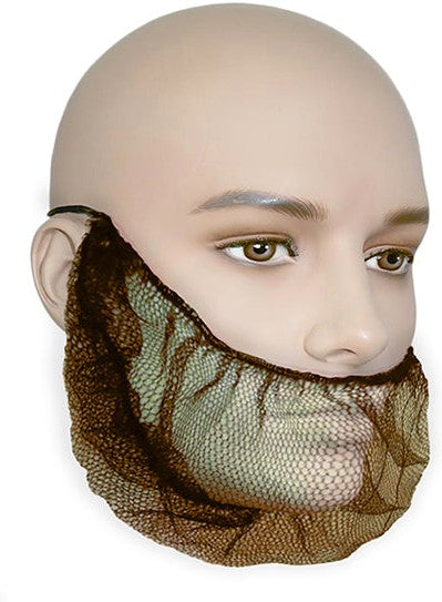 RONCO - Brown Nylon Polyester Beard Guard, 100/pk - 1794