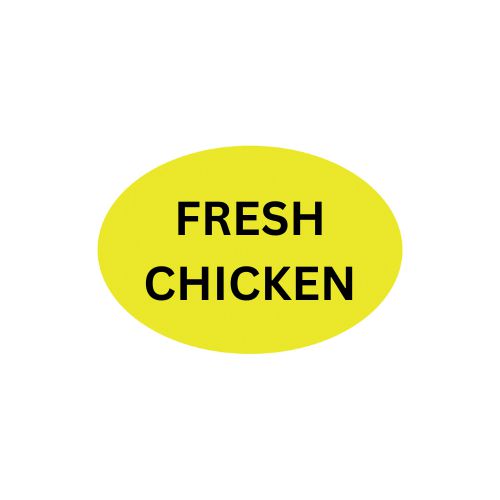 Fresh Chicken Label Precision Label & Tag - 1.5