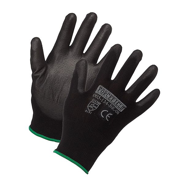 Latoplast - Polyurethane Palm Coated Black Work Glove - LTP005134BK10