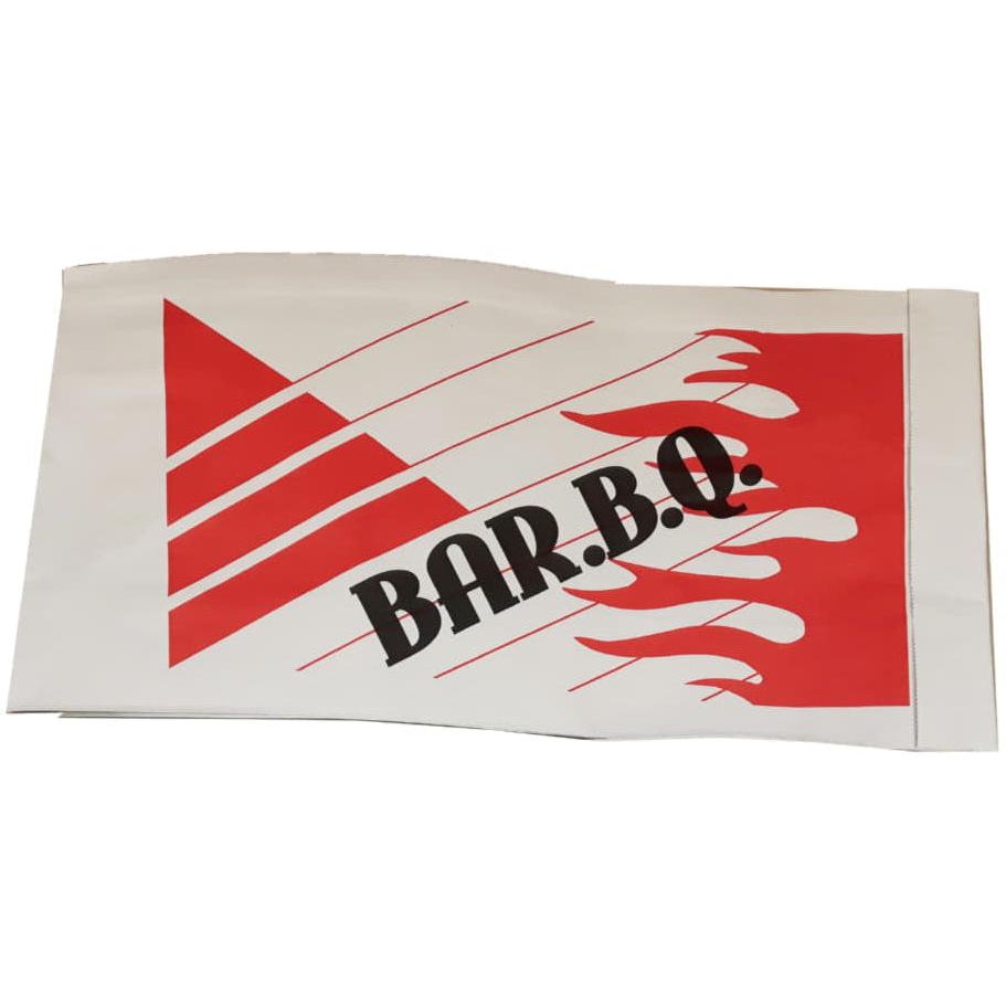 McNairn - 7" x 3.75" x 13.5" Large BBQ Foil Bags Stock Print, 500/Cs - 322102