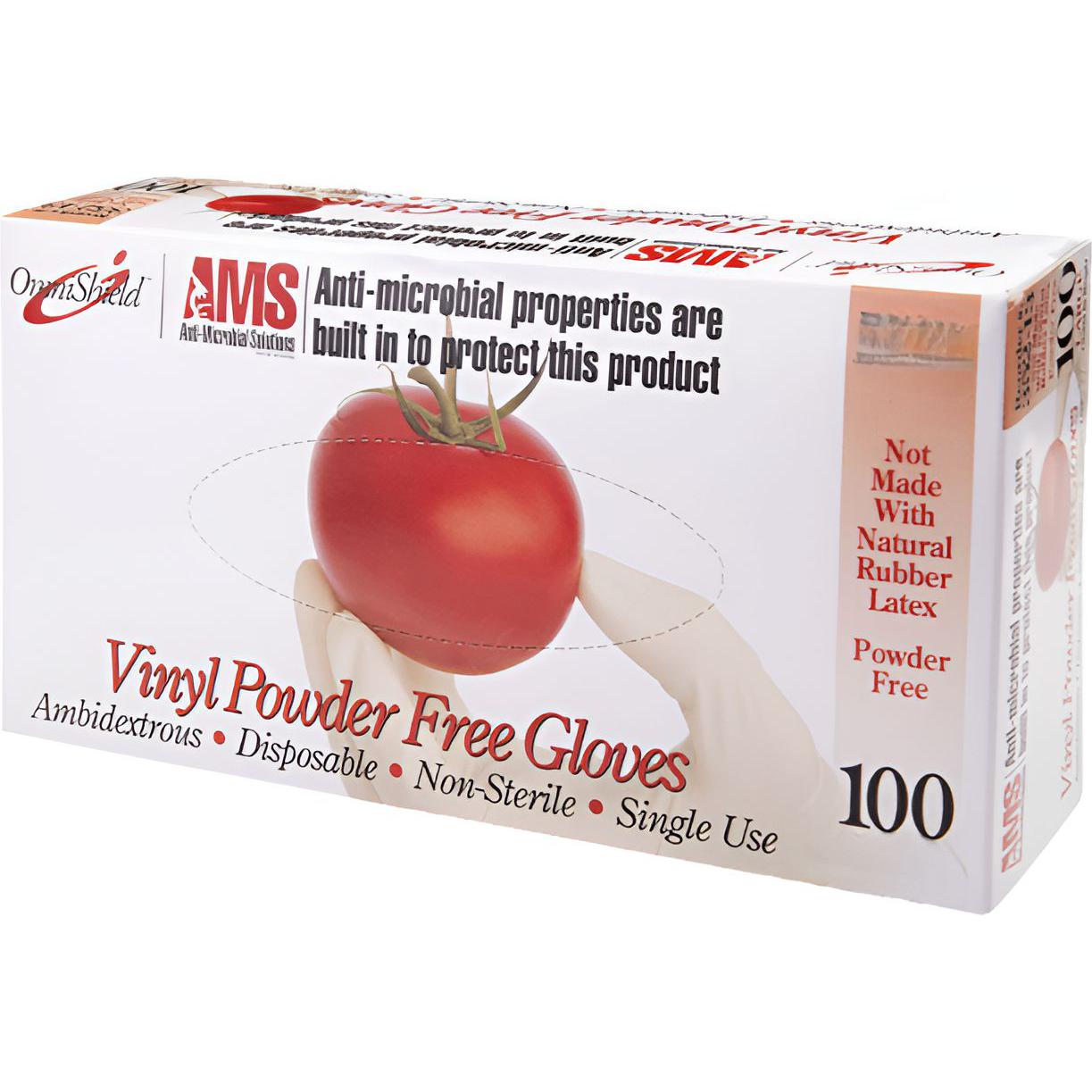 Omni International - OmniShield AMS #352 Series Clear Large Multi-Purpose Vinyl Gloves, 10x100/Box - 352-13