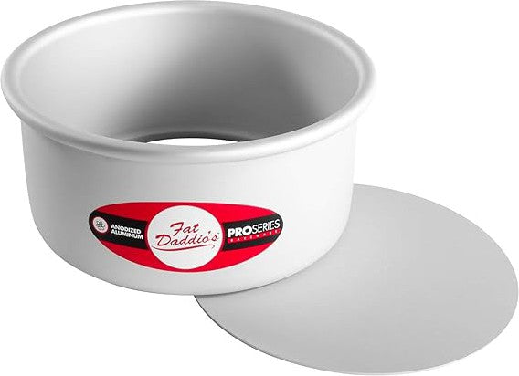 Fat Daddio's - 6" x 2" Aluminum Anodized Round Removable Bottom Baking Pan - PCC-62