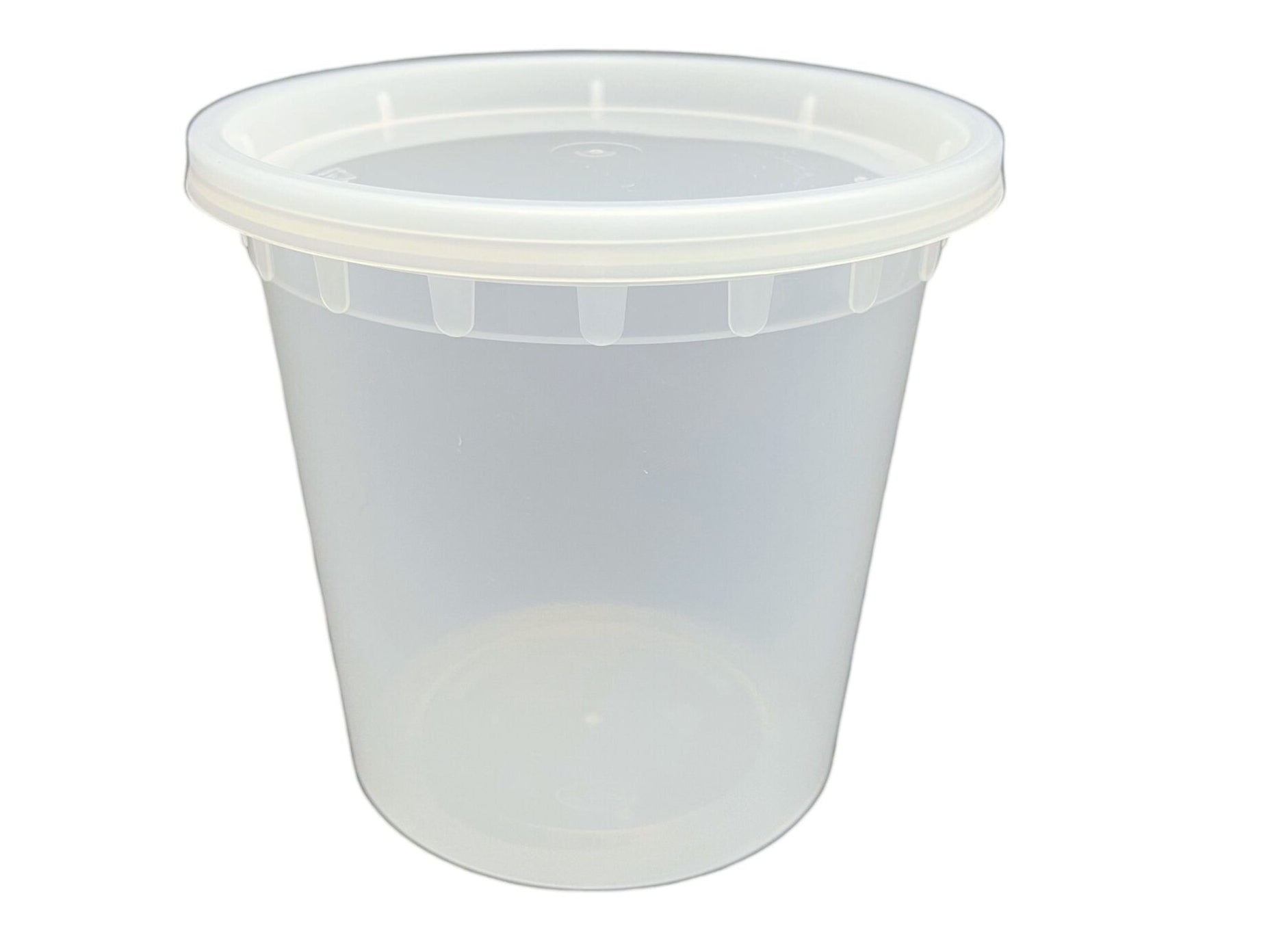 24 Oz Clear Injection Deli Container With Lid Comb, 240/cs - PCMDI24C