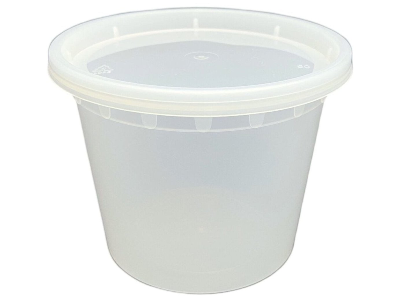 20 Oz PP Clear Deli Container with Lid Combo, 240 sets/Case - PCMS20