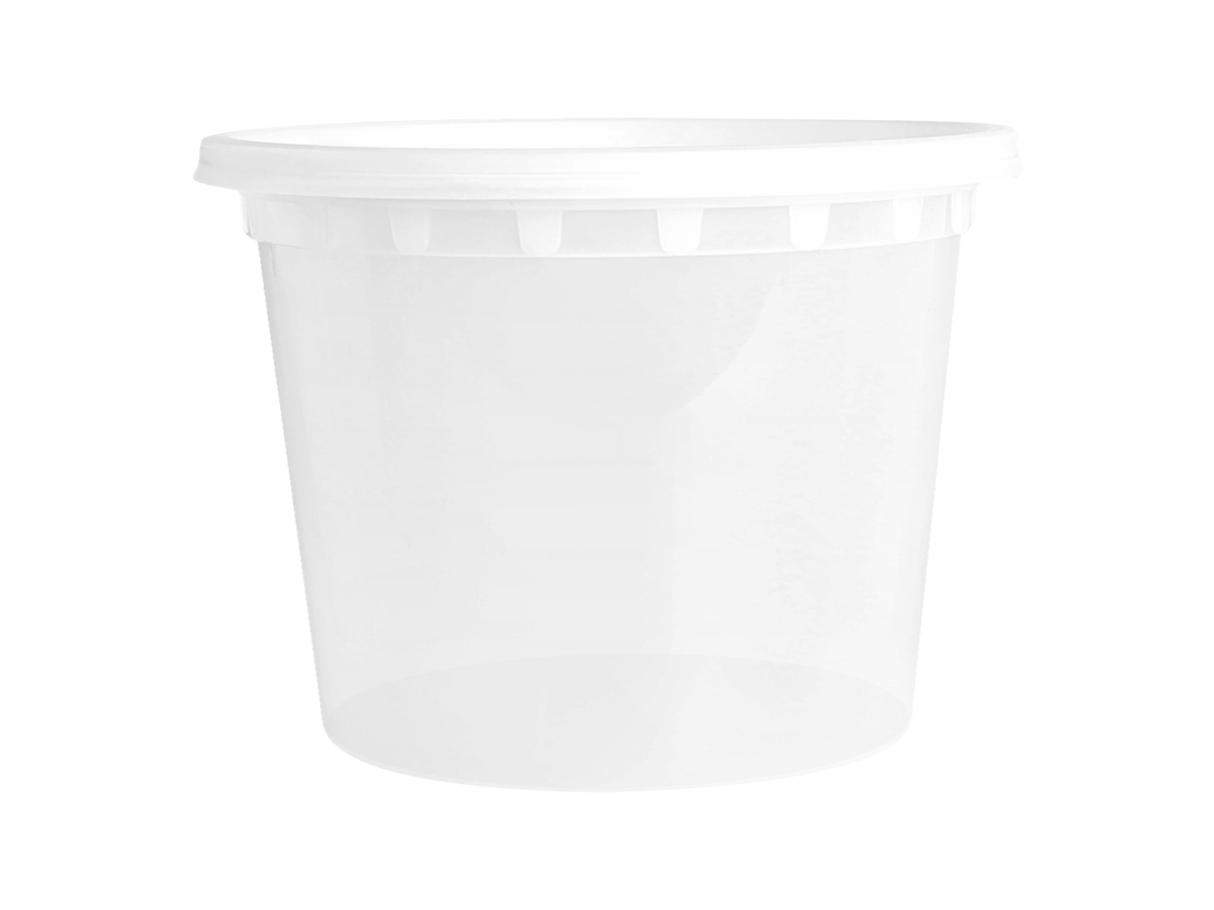 20 Oz PP Clear Deli Container with Lid Combo, 240 sets/Case - S-20