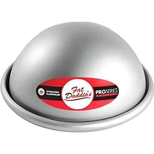 Fat Daddio's - 10" x 5" Aluminum Anodized Hemisphere Baking Pan - PHA-10
