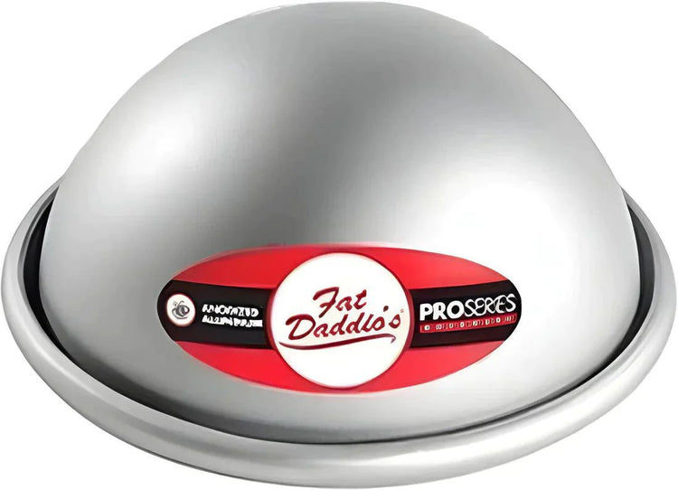 Fat Daddio's - 6.5" X 3.25" Aluminum Anodized Hemisphere Baking Pan - PHA-65