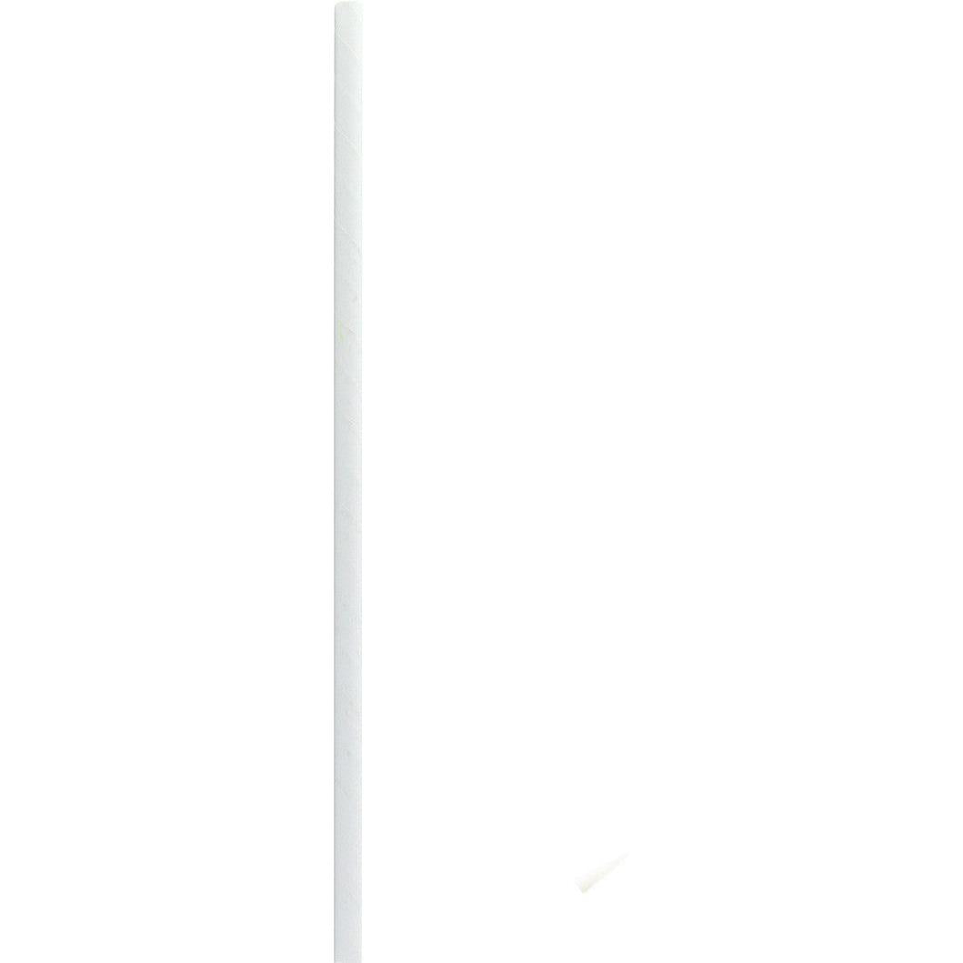 Packnwood - 7.75" White Wrapped Paper Straw, 3000/Cs - 210CHP19WHW