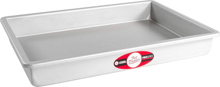 Fat Daddio's - 10" x 15" x 2" Aluminum Anodized Sheet Cake Pan - POB-10152