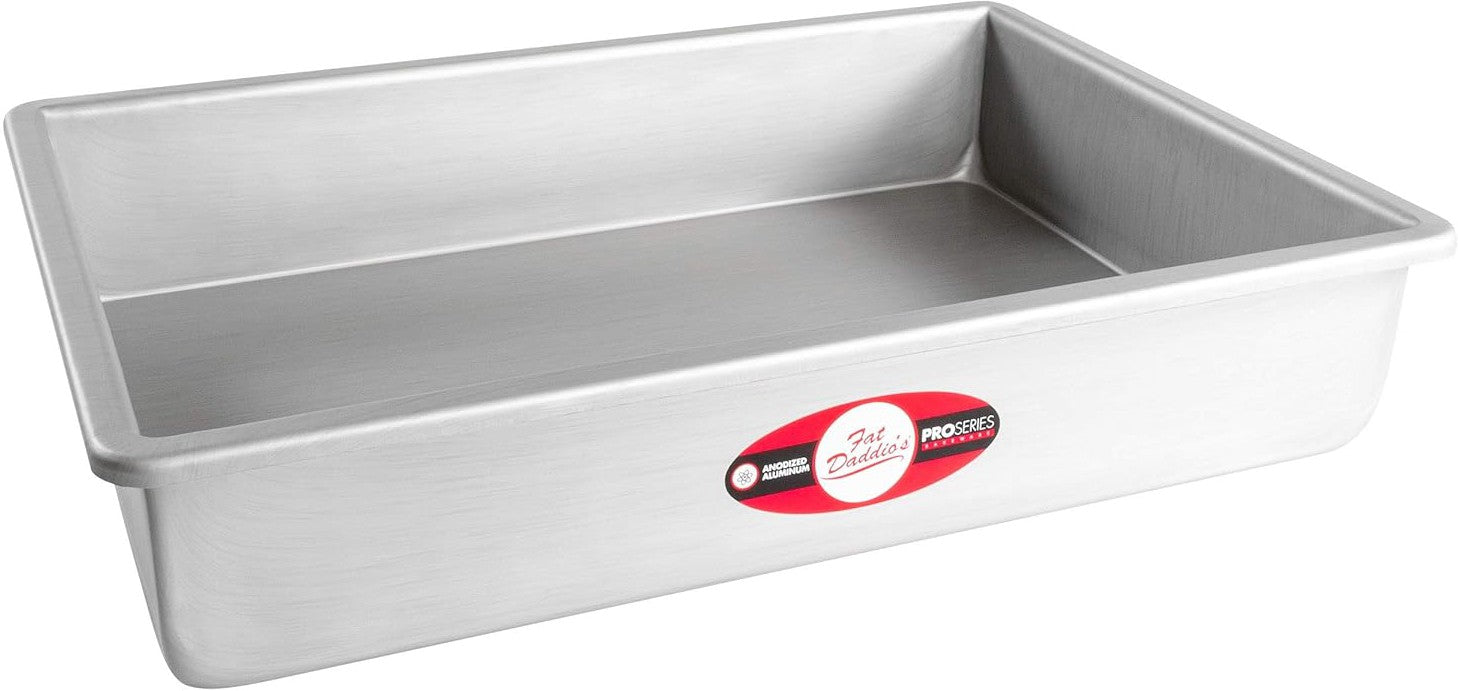 Fat Daddio's - 10" x 15" x 3" Aluminum Anodized Sheet Cake Pan - POB-10153