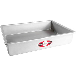 Fat Daddio's - 7" x 11" x 3" Aluminum Anodized Sheet Cake Pan - POB-7113