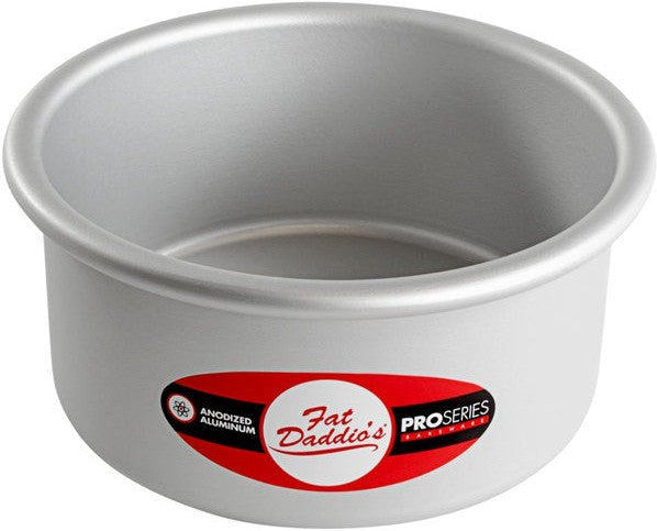 Fat Daddio's - 6" x 3" Anodized Aluminum Round Cake Pan - PRD-63