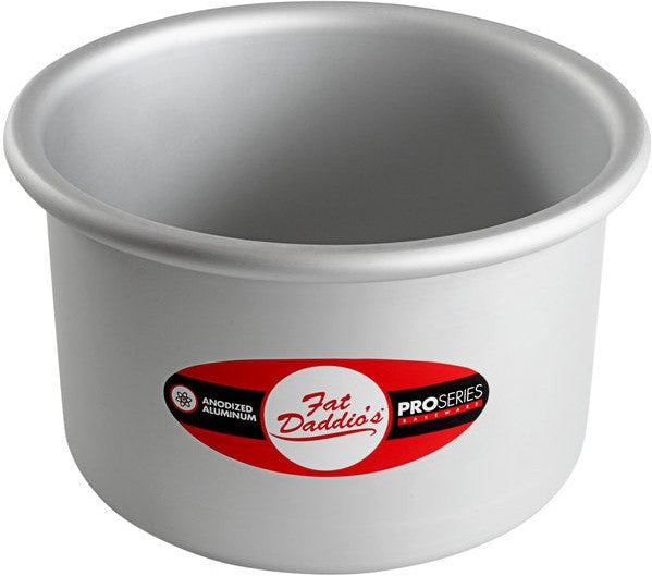 Fat Daddio's - 6" x 4" Anodized Aluminum Round Cake Pan - PRD-64