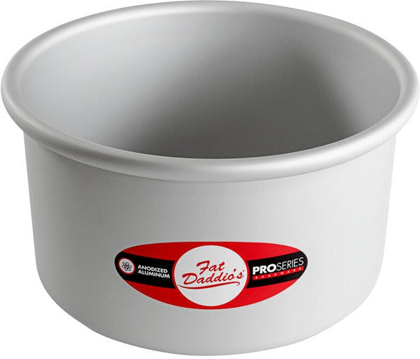 Fat Daddio's - 7" x 4" Aluminum Anodized Round Cake Pan - PRD-74