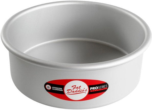 Fat Daddio's - 8" x 3" Aluminum Anodized Round Cake Pan - PRD-83