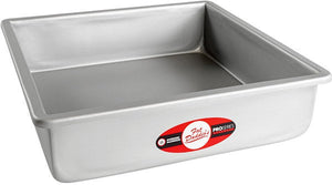 Fat Daddio's - 12" x 12" x 3" Anodized Aluminum Square Cake Pan - PSQ-12123