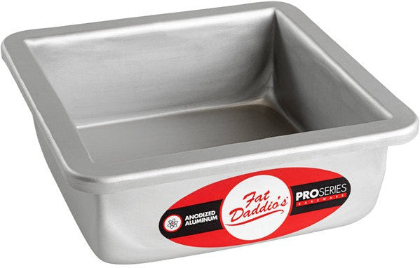 Fat Daddio's - 5" x 5" x 2" Anodized Aluminum Square Cake Pan - PSQ-552