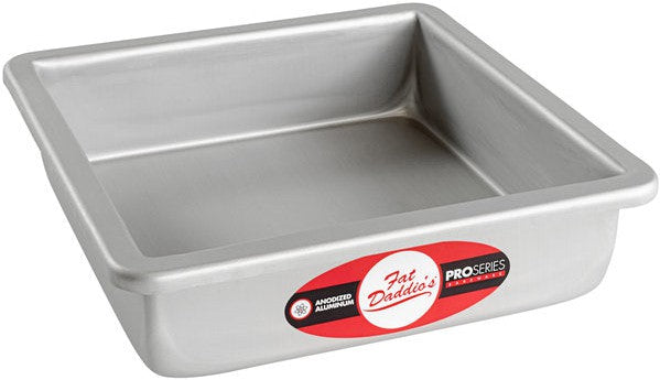 Fat Daddio's - 7" x 7" x 2" Anodized Aluminum Square Cake Pan - PSQ-772