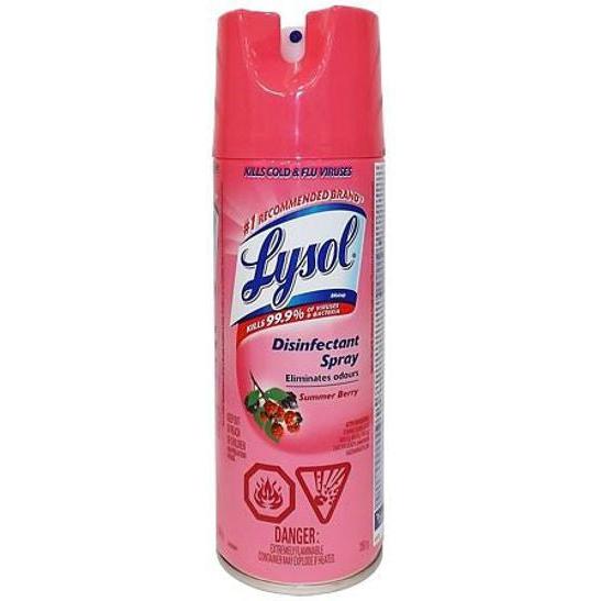 Lysol - 350 gm Summer Berry Disinfectant Spray, 12Btl/Cs - RBG78002