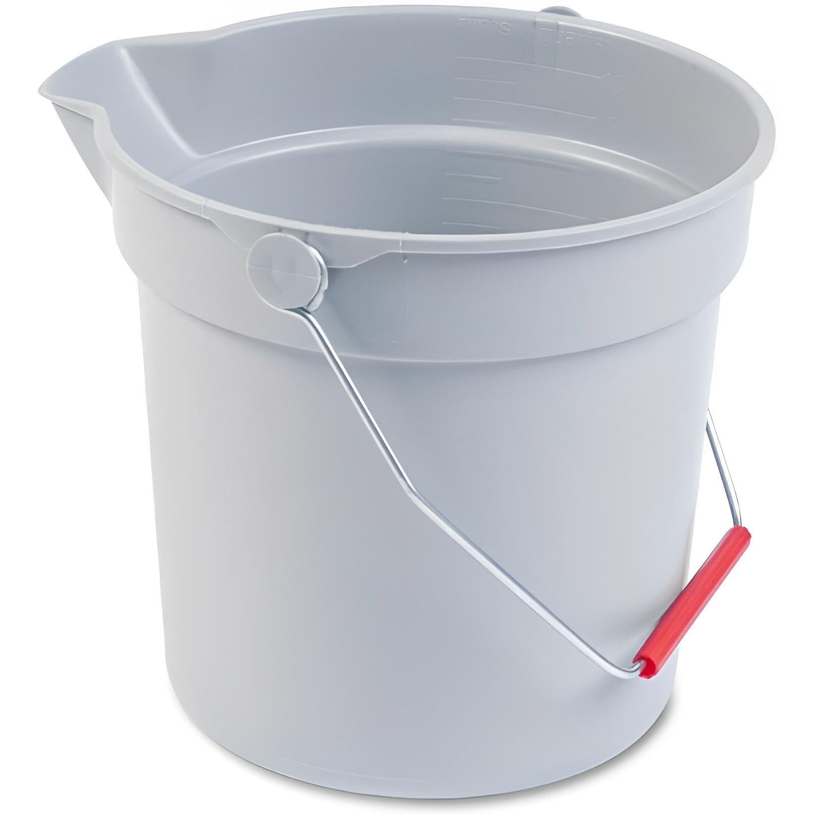 Rubbermaid - 10 QT Brute Grey Plastic Utility Pail - RCPFG296300GRAY