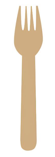 RiteEarth - 6" Wooden Fork, Pack of 1000 - REC1601