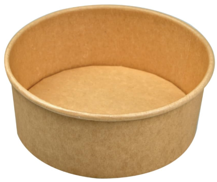 RiteEarth - 32 Oz Paper Food Container Kraft, 300/cs - FC2432K