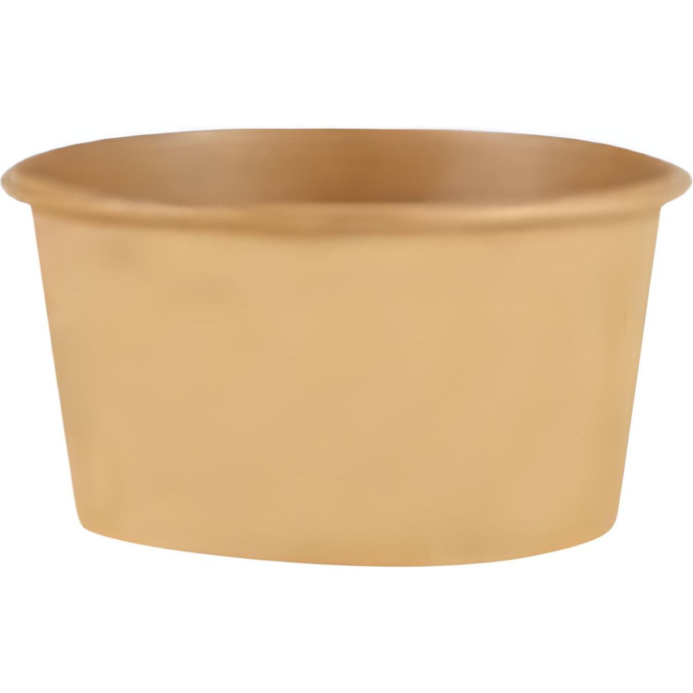 RiteEarth - 8 Oz Paper Food Container Kraft, 800 Series, 500/cs - FC808K