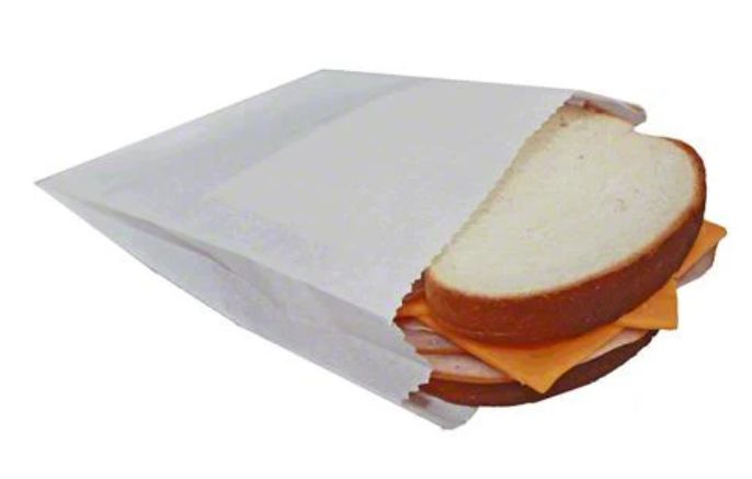 6X2X9Jumbo Grease proof Sandwich bag