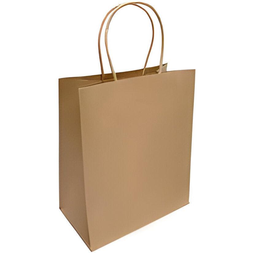 RiteEarth - 16" x 6" x 12" Kraft Paper Twist Handle Bag, 250/Cs , 16Cs/Sk - SPT16612-K