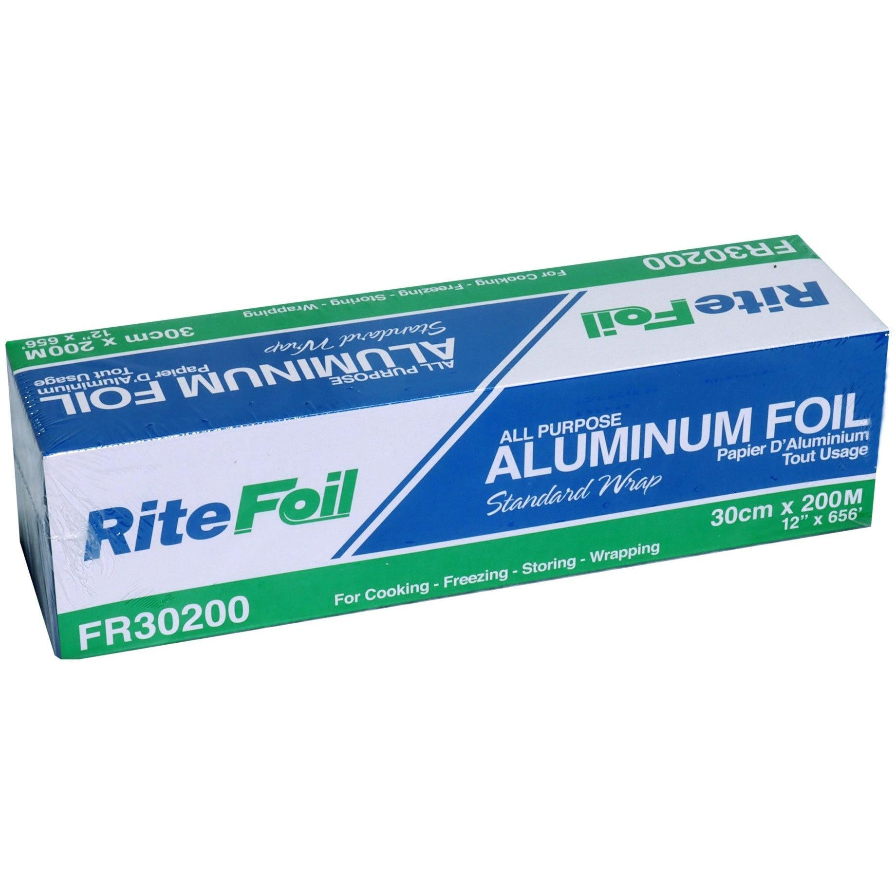 RiteFoil - 30cm X 200m Aluminum Foil Roll, 6rl/Cs - FR30200