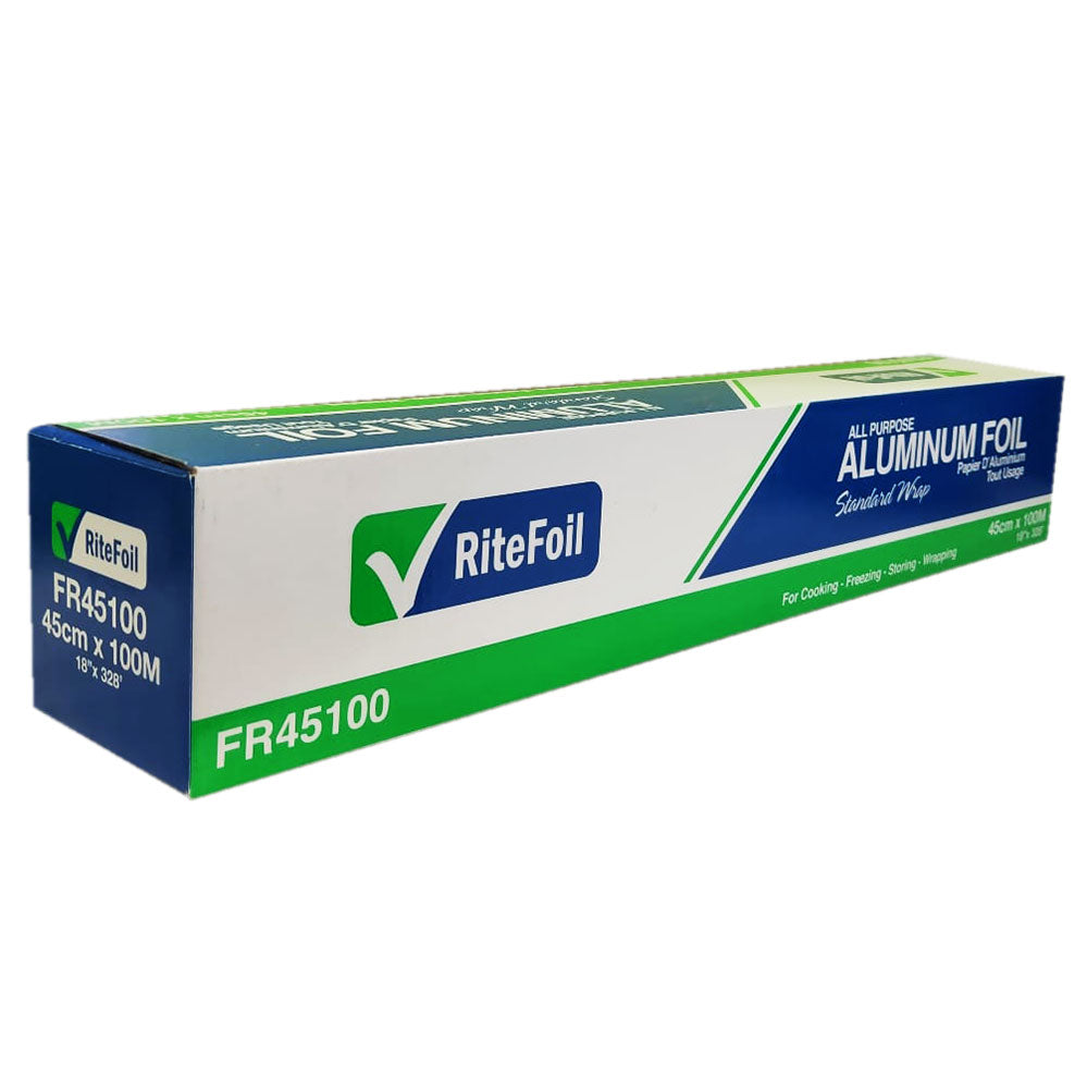 RiteFoil - 45cm X 100m Aluminum Foil Roll, 6rl/Cs - FR45100