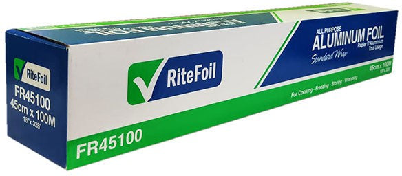 RiteFoil - 17.7" x 328' Aluminum Foil Roll, 6rl/cs, 432rl/sk, 96cs/sk, 12Cs/Tier - RFFR45100