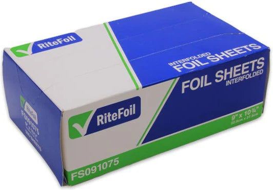 RiteFoil - 9" x 10.75" Foil Pop Up Sheets, 500sh/bx, 6bx/cs 110cs/sk 11Cs/Tier - RFFS091075