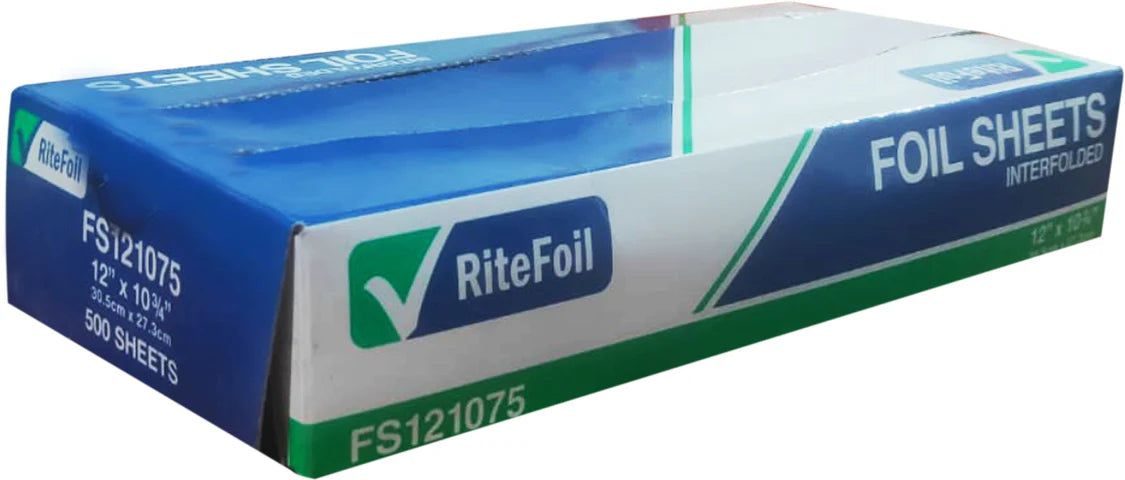 RiteFoil - 12" x 10.75" Foil Pop Up Sheets, 500sh/bx, 6bx/cs, 110cs/sk, 11Cs/Tier - RFFS121075