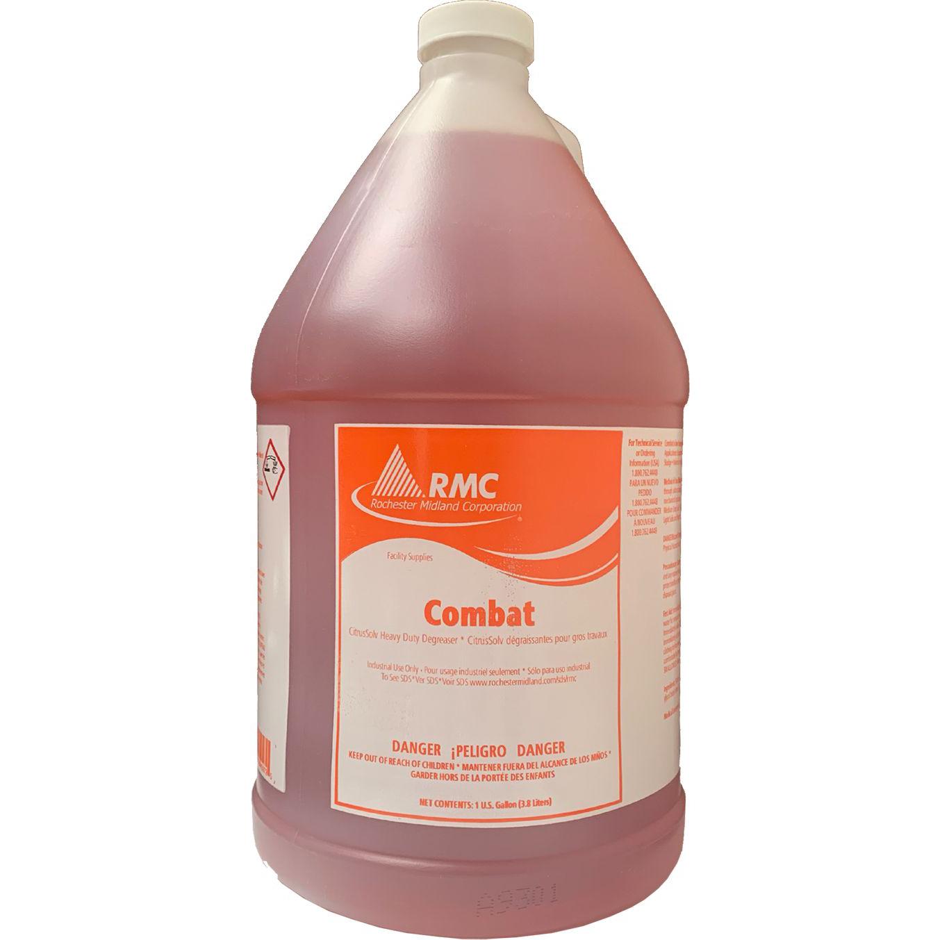 Rochester Midland - Combat Heavy Duty Citrus Cleaner/Degreaser 4L, 4Jug/Cs - 11233639
