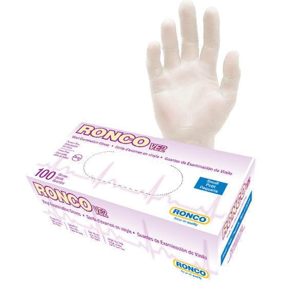 RONCO - Large Vinyl Powder-Free Examination Gloves - 1243PF