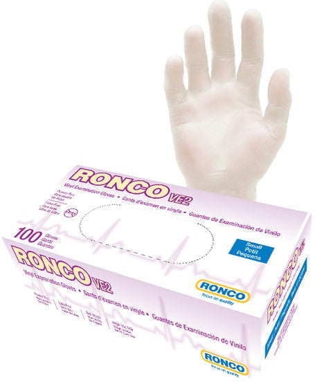 RONCO - Large Vinyl Powder-Free Examination Gloves - 1243PF